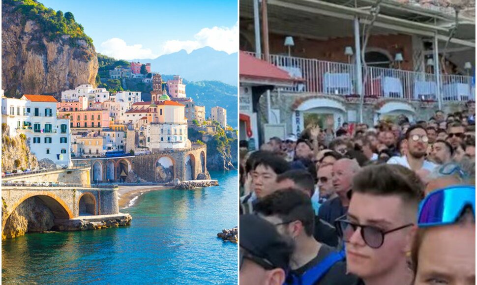 Amalfis kenčia nuo turistų