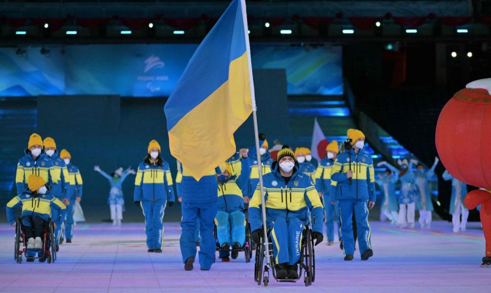 Ukrainiečiai atidarymo ceremonijoje