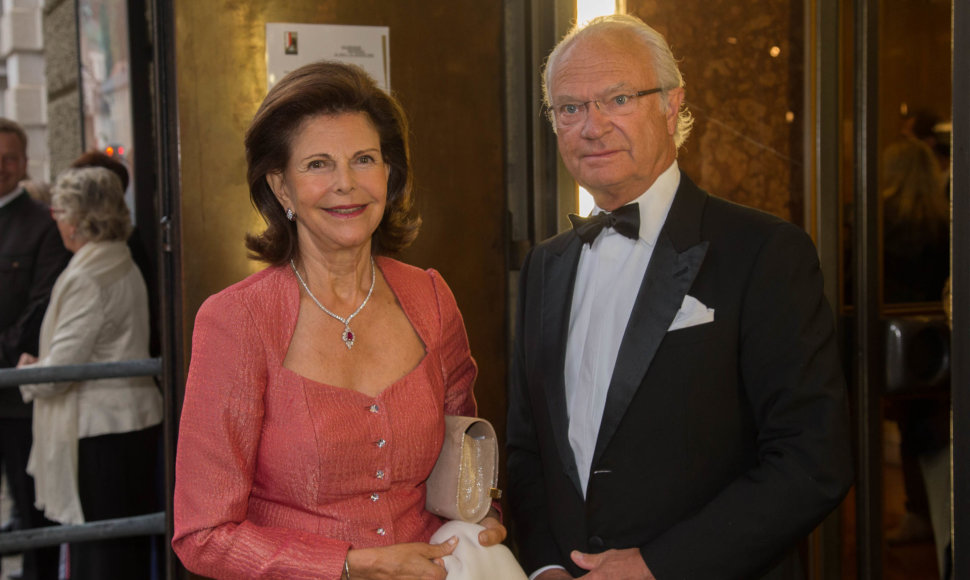 Švedijos karalienė Silvia ir karalius Carlas Gustafas XVI 