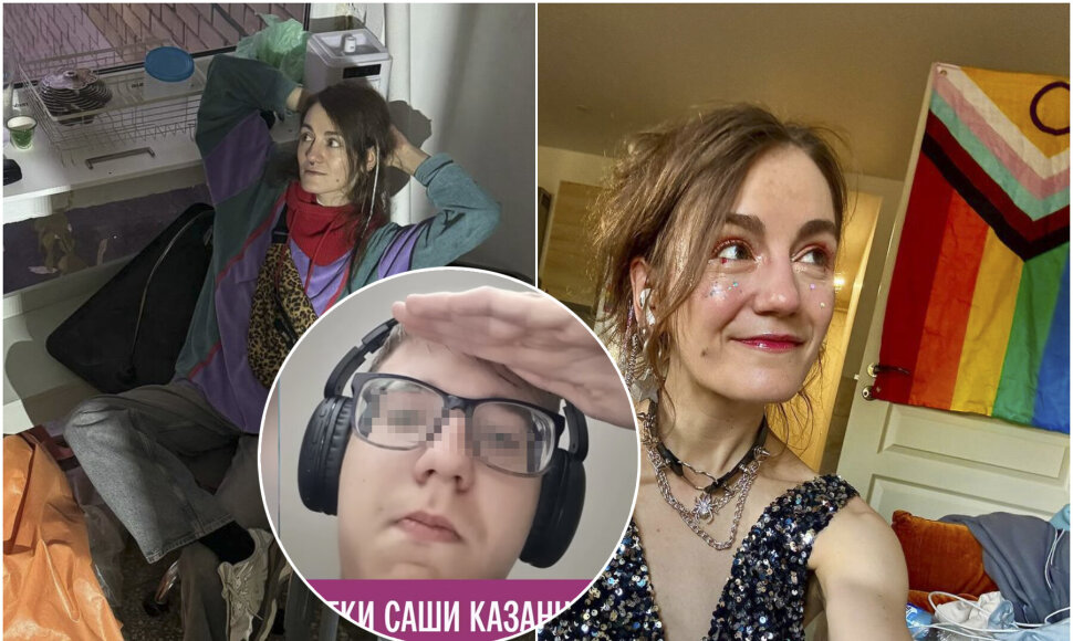 Sa&scaron;a Kazanceva ir Bronislavas Minderis (centre) 