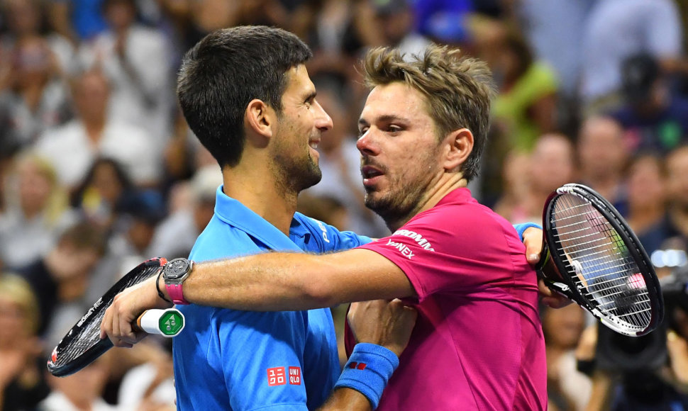 „US Open“ finalas: Stanas Wawrinka – Novakas Džokovičius