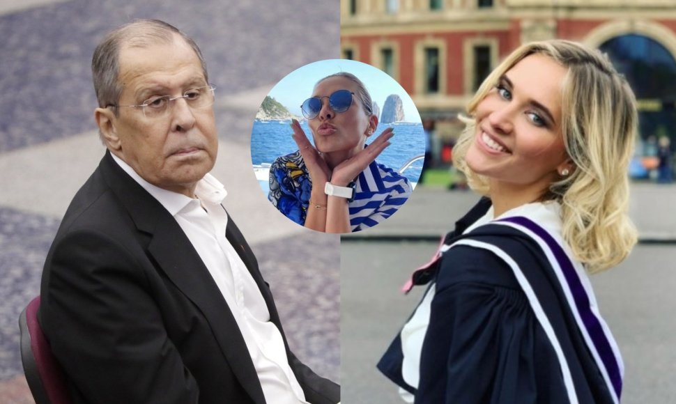 Sergejus Lavrovas ir jo meilužės dukra