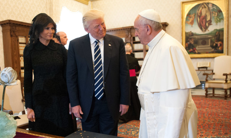 Melania Trump, Donaldas Trumpas ir popiežius Pranciškus