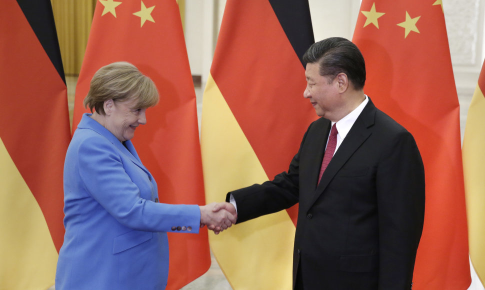 Angela Merkel ir Xi Jinpingas 2018 metais