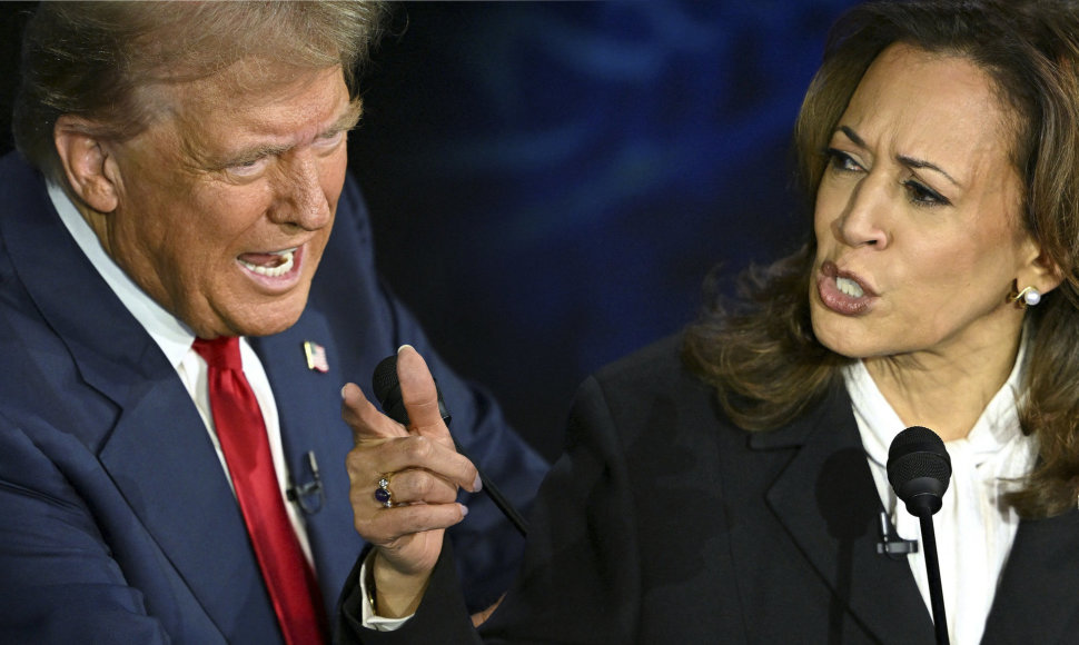 Donaldas Trumpas ir Kamala Harris