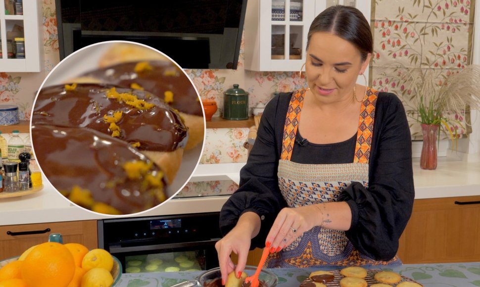 Kotryna Starkienė ir jos apelsininių sausainių receptas