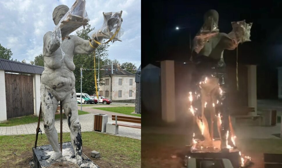 Mykolo Saukos skulptūra
