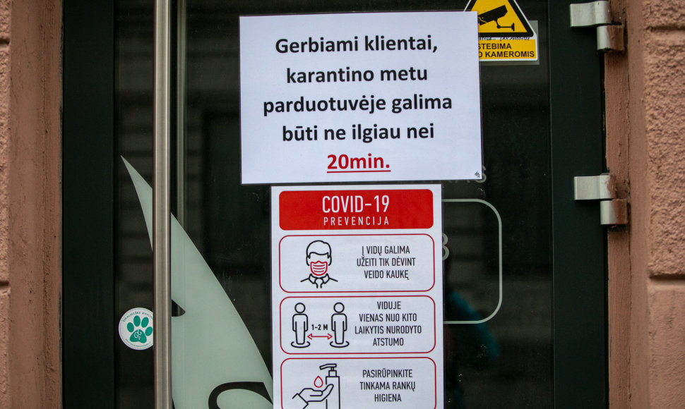 Covid-19 prevencija parduotuvėje