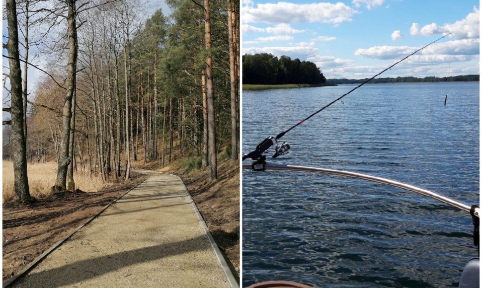 Ignalinos naujovės – takas palei ežerą ir žvejyba su gidu