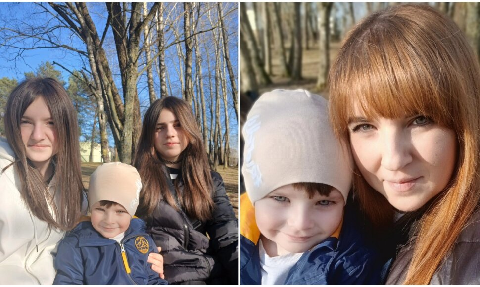 Ukrainietė Alisa su vaikais