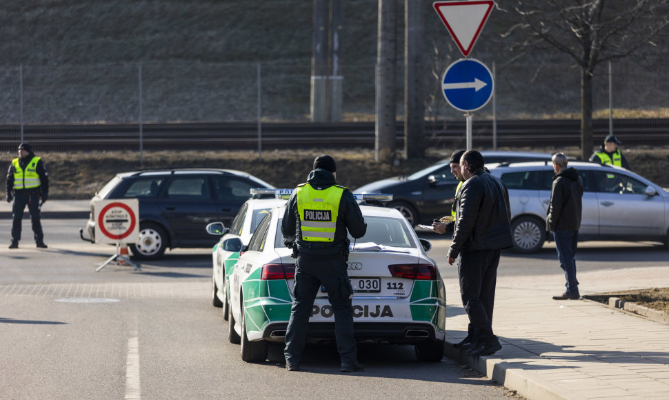 Policijos reidas Drujos gatvėje