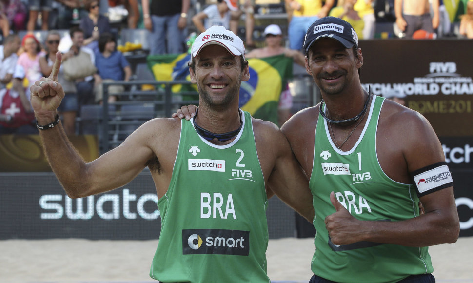 Marcio Araujo (kairėje) su Fabio Magalhaesu 2008 m. laimėjo olimpinį sidabrą.