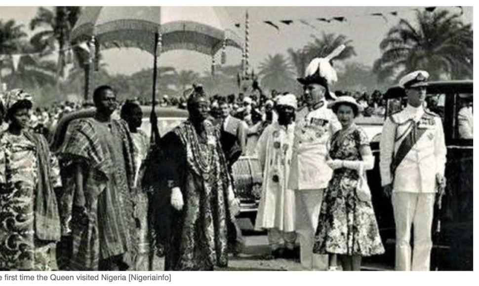 Pirmasis Elžbietos II apsilankymas Nigerijoje 1956 m.