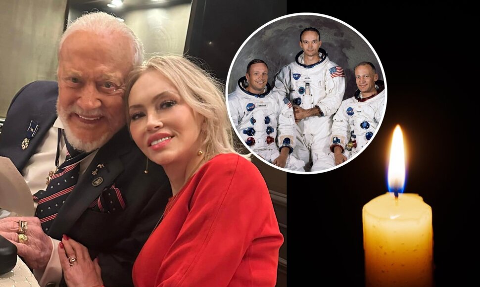 Buzzas Aldrino žmona Anca Faur ir &bdquo;Apollo 11&ldquo; ekipažas