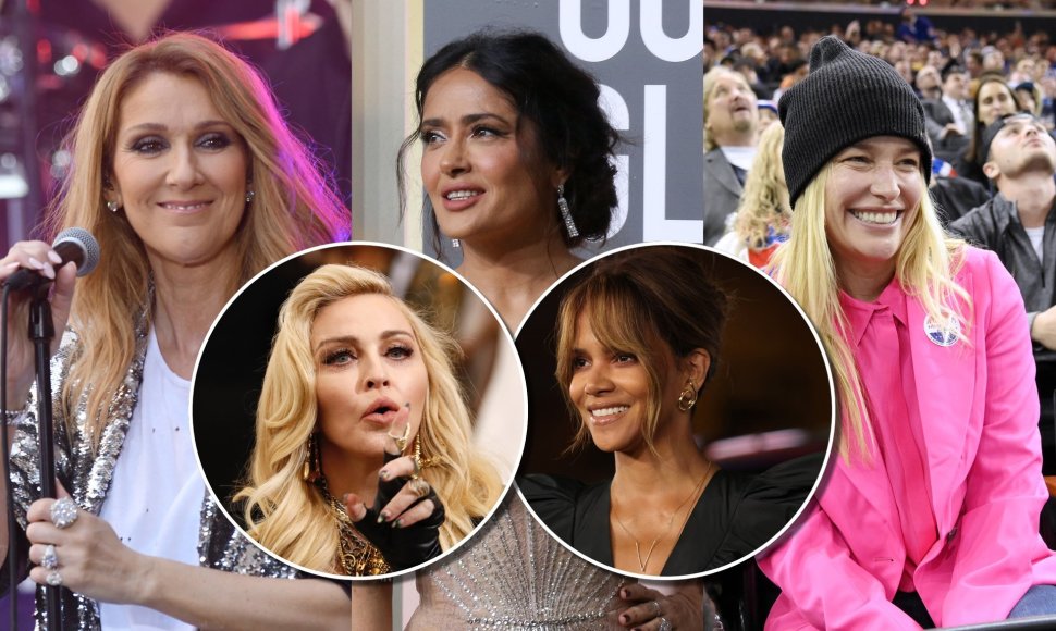 Celine Dion, Halle Berry, Madonna, Salma Hayek, Kim Basinger
