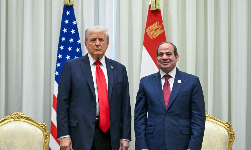 JAV ir Egipto prezidentai / SAUL LOEB / AFP