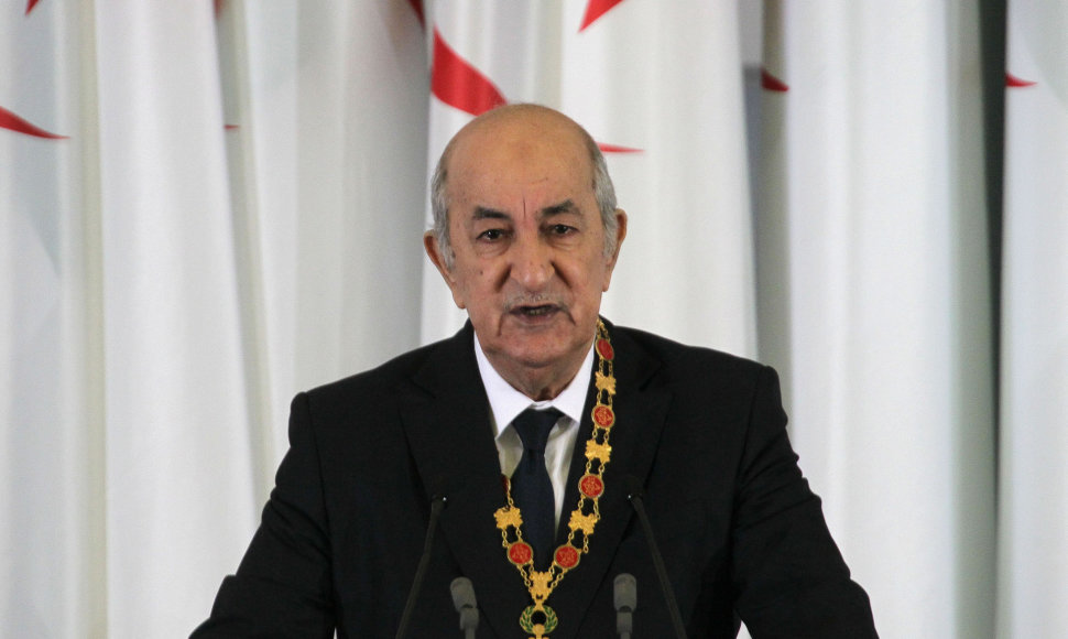 Alžyro prezidentas Abdelmajidas Tebboune'as