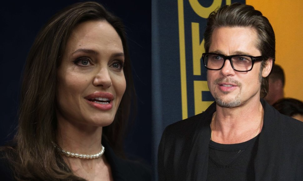 Angelina Jolie ir Bradas Pittas 
