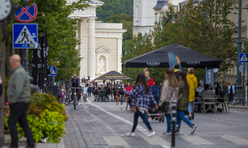 Trečiadienio vakaras Vilniaus mieste