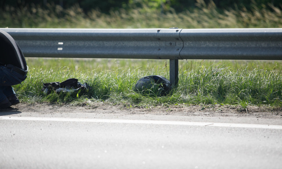 Motociklo avarija greitkelyje