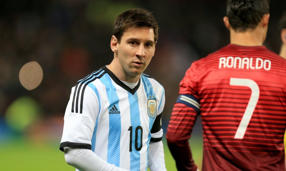 Lionelis Messi ir Cristinano Ronaldo