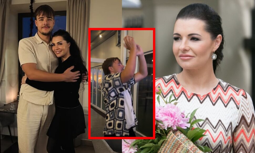 Milisandra Radzevičienė su sūnumi