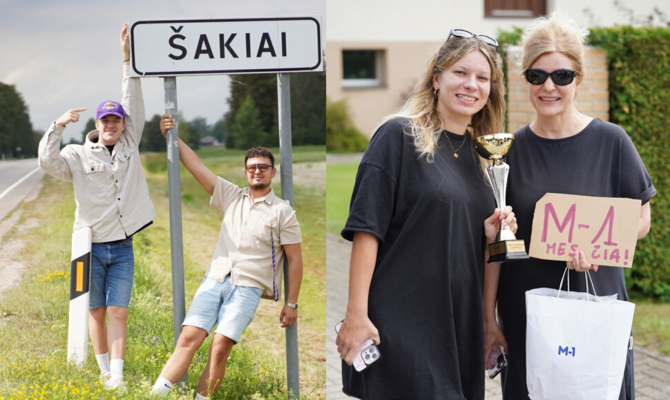 M-1 laidų vedėjai lankėsi &Scaron;akiuose