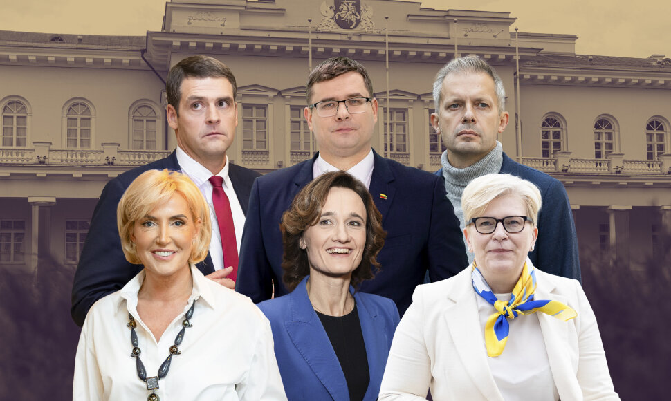 Ingrida, &Scaron;imonytė, Remigijus Žemaitaitis, Viktorija Čmilytė-Nielsen, Laurynas Kasčiūnas, Živilė Pinskuvienė ir Andrius Tapinas