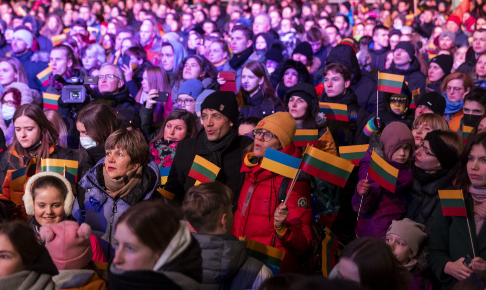 Vienybės ir solidarumo su Ukraina akcija „Laisvė šviečia“ 