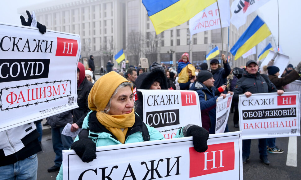 Protestas prieš vakcinaciją Ukrainoje