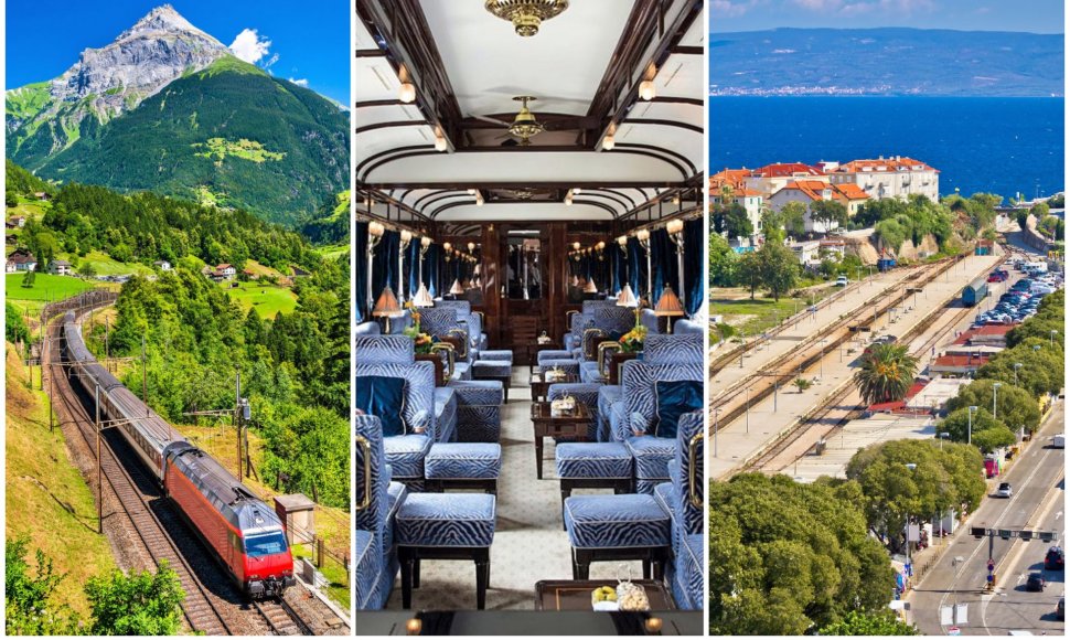 Nauji traukinių maršrutai Europoje: Šveicarijoje, žymiojo „Orient Express“ ir Kroatijoje