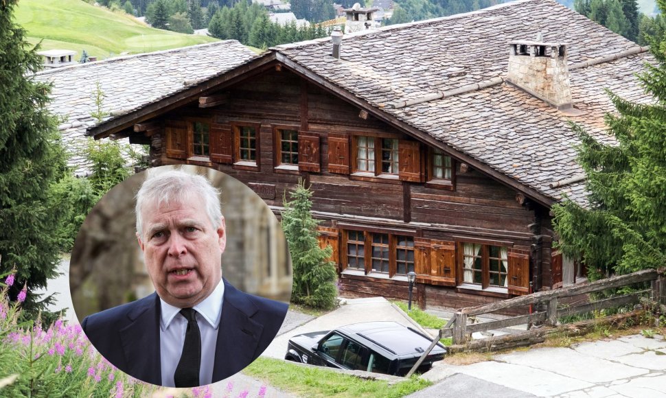 Princui Andrew tebepriklausantis namas Šveicarijos slidinėjimo kurorte
