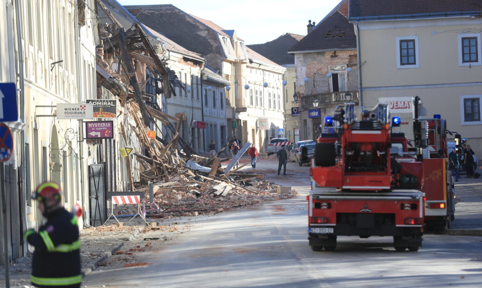 Žemės drebėjimas Kroatijoje