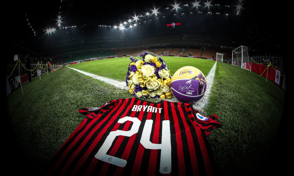 „AC Milan“ klubas pagerbė Kobe Bryantą