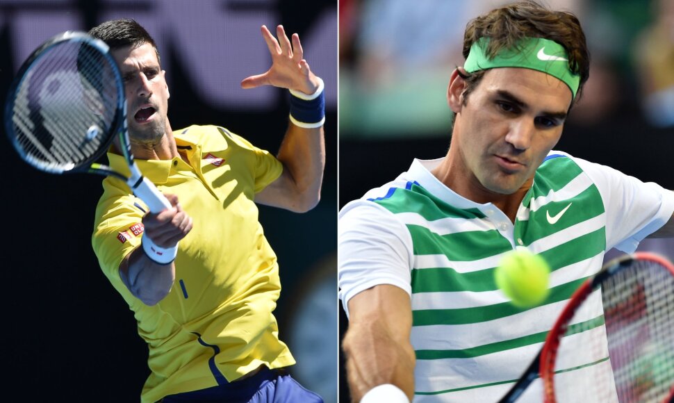 Novakas Džokovičius ir Rogeris Federeris