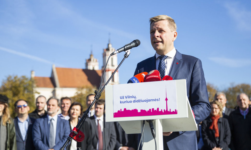 Remigijus Šimašius pristatė savo sprendimą antrą kartą kandidatuoti į Vilniaus mero postą