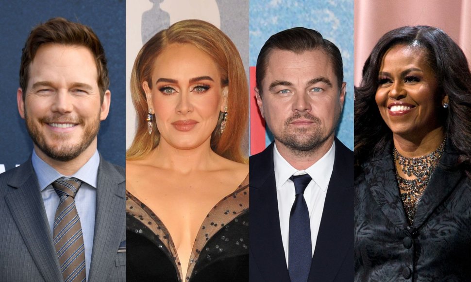 Chrisas Prattas, Adele, Leonardo DiCaprio, Michelle Obama
