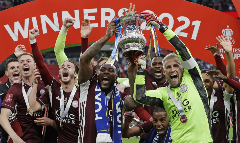 „Leicester City“ pirmą kartą laimėjo FA taurę.