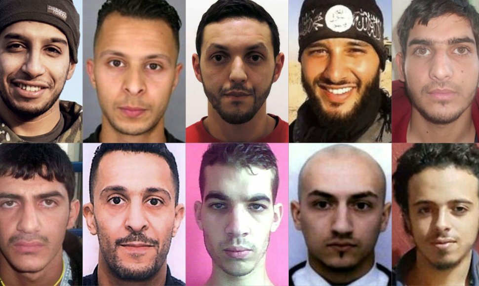 Lapkričio 13 d. Paryžiuje teroro aktus surengę teroristai