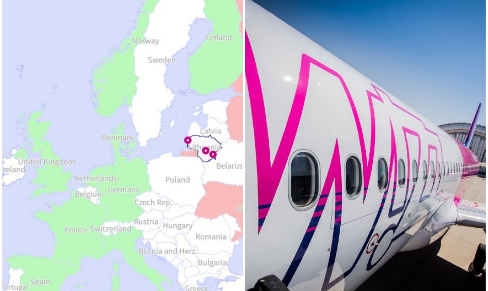 „Wizz Air“ sukūrė interaktyvų kelionių planavimo žemėlapį 