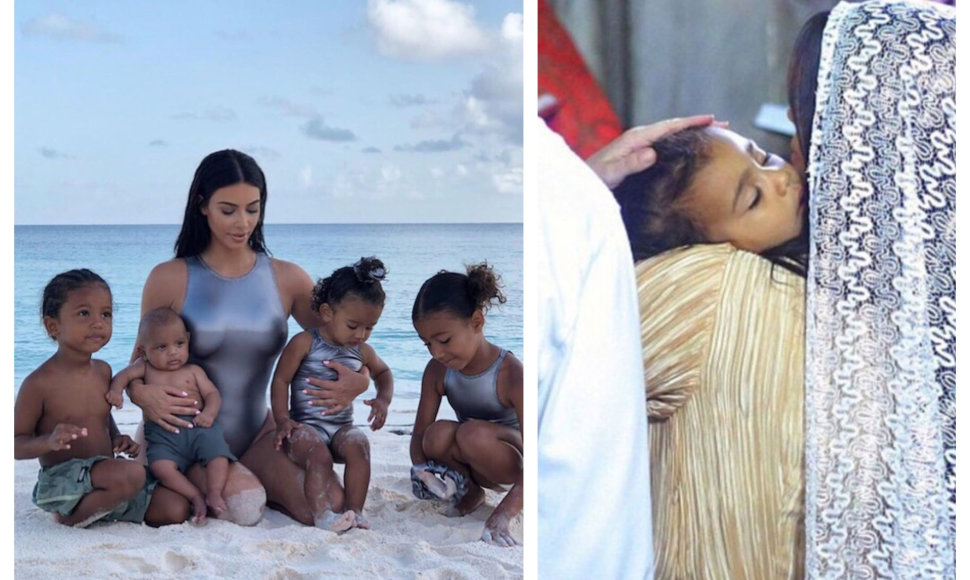 Kim Kardashian su vaikais