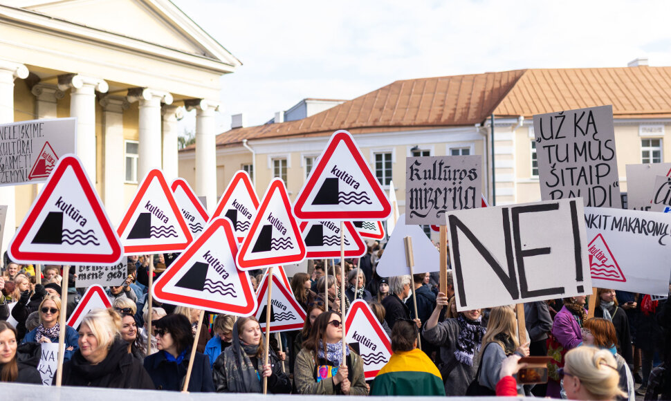 Kultūros bendruomenės protestas prieš kandidatą į kultūros ministrus
