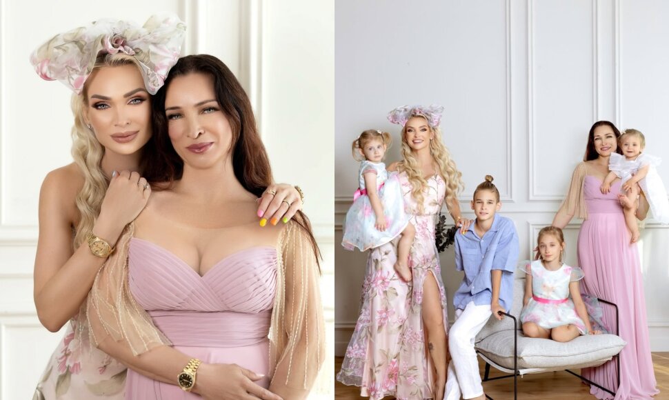 Sandra Skorupskaitė su &scaron;eima