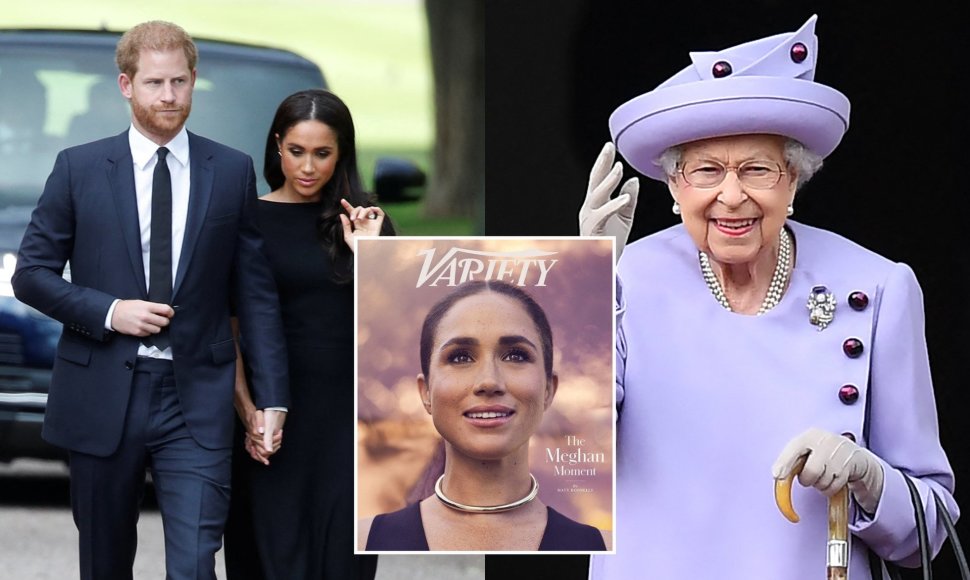 Karalienė Elžbieta II, Sasekso hercogai princas Harry ir Meghan Markle, žurnalo „Variety“ viršelis