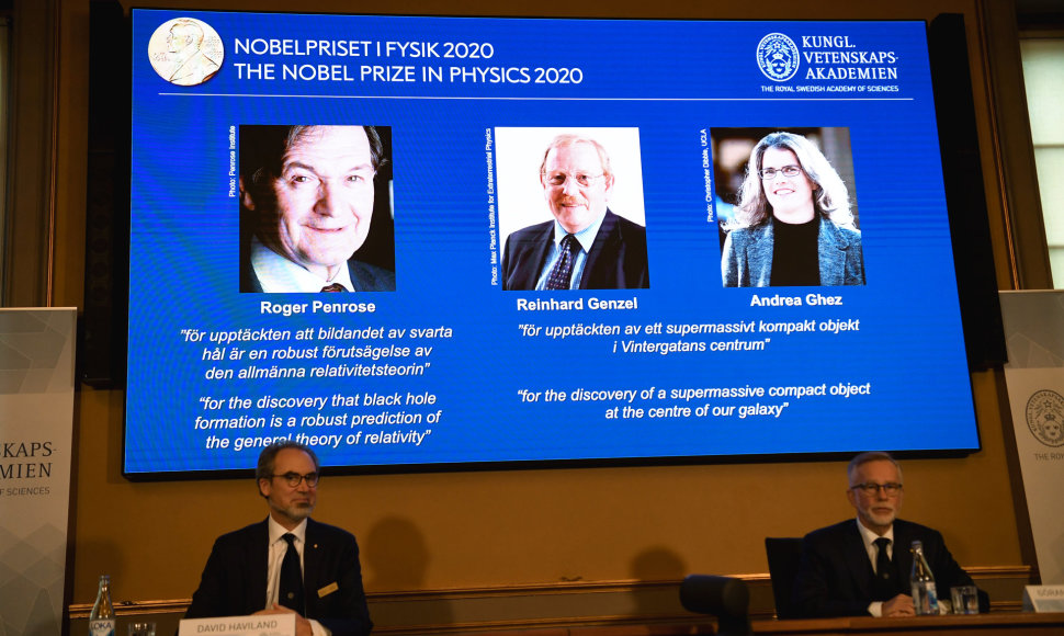 Nobelio fizikos premijos 2020 metų laureatai