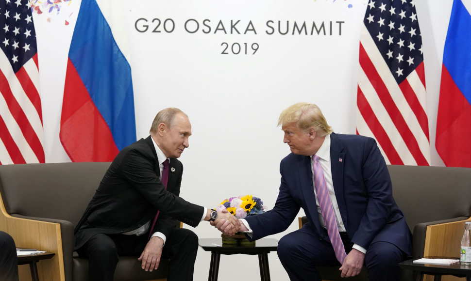 Donaldo Trumpo ir Vladimiro Putino susitikimas Osakoje