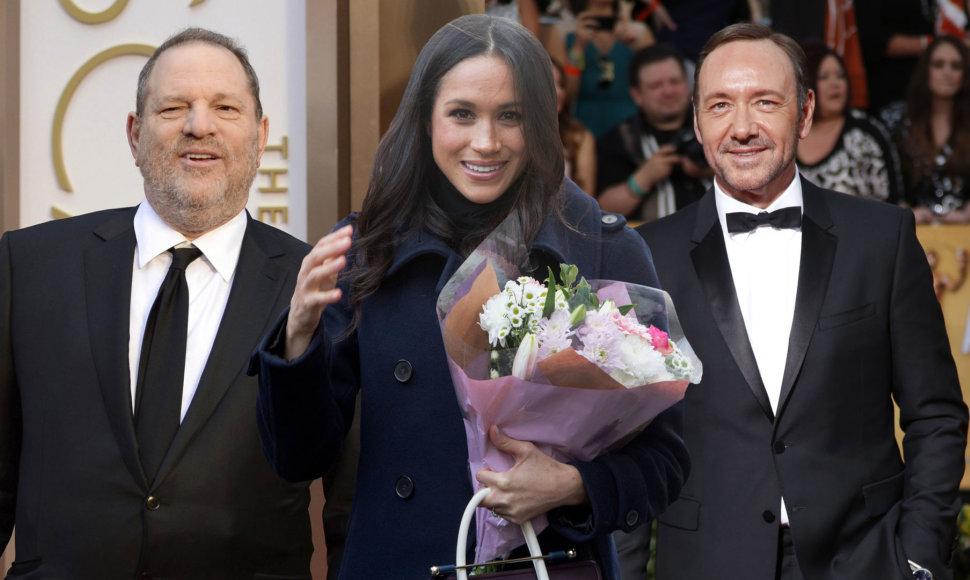 Harvey Weinsteinas, Meghan Markle ir Kevinas Spacey