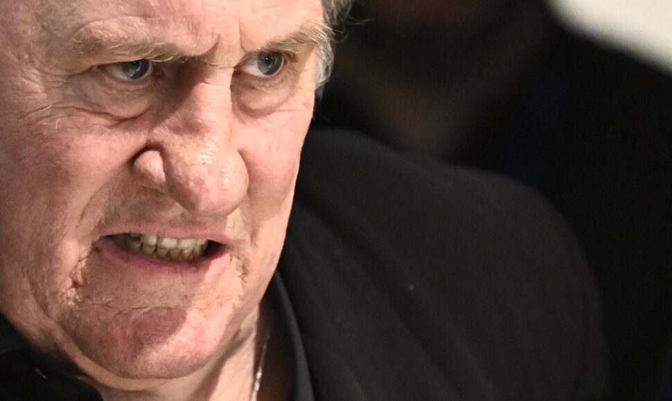 Prancūzų aktorius Gerard'as Depardieu / JULIEN DE ROSA / AFP