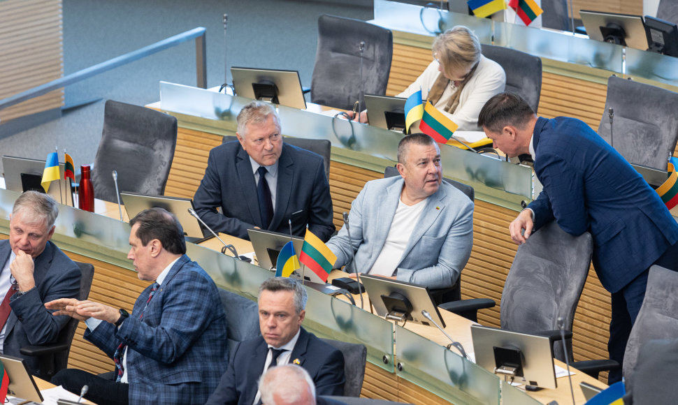 Seimo posėdis dėl pirmalaikių Lietuvos Respublikos Seimo rinkimų