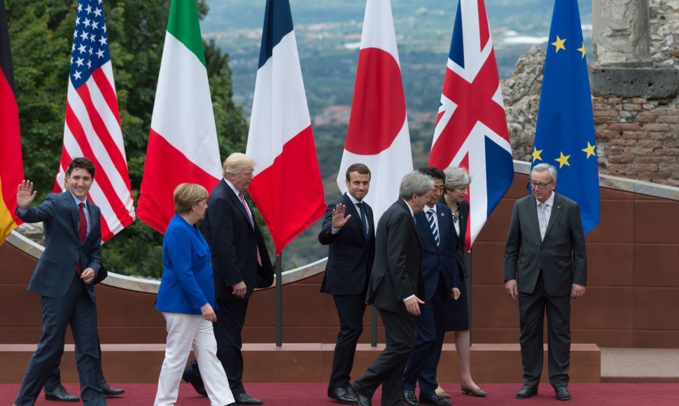 G-7 šalių lyderiai Sicilijoje